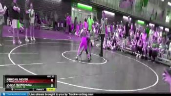 92 lbs Semis (4 Team) - ABBIGAIL MEYER, Alabama Elite Gold vs Olivia Hernandez, Big Money Movin