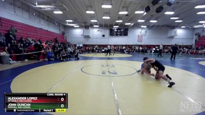 128 lbs Cons. Round 4 - John Duncan, Foothill High School vs Alexander Lopez, Mt Diablo High School