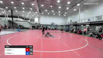 95 lbs Rr Rnd 3 - Alexandra Sebek, Charlies Angels Black vs Caroline Hilton, Wyoming Seminary