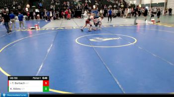 145-155 lbs 1st Place Match - Tristan Burbach, Central City vs Kade Abbey, Golden Eagles