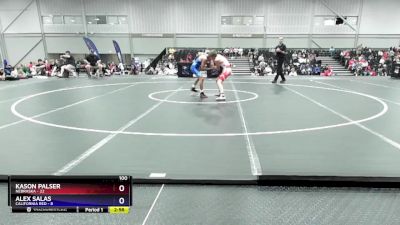 100 lbs 4th Wrestleback (16 Team) - Kason Palser, Nebraska vs Alex Salas, California Red