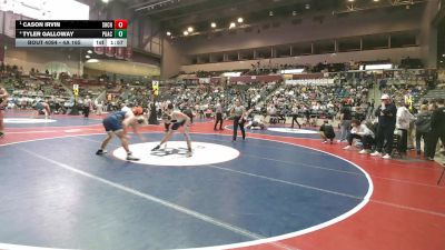 4A 165 lbs Semifinal - Cason Irvin, Shiloh Christian vs Tyler Galloway, Pulaski Academy