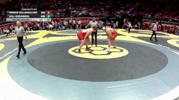 D2-285 lbs Champ. Round 1 - Will Greenberg, Hawken vs Breese Bollenbacher, Van Wert