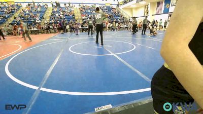 61 lbs Consolation - Deacon Alfaro, Grove Takedown Club vs Achilles Davie, Salina Wrestling Club