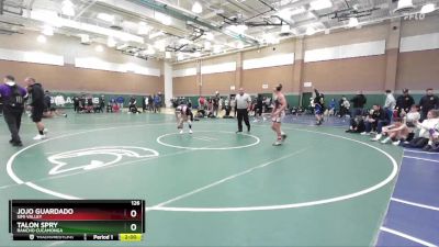 126 lbs Quarterfinal - Talon Spry, Rancho Cucamonga vs JoJo Guardado, Simi Valley