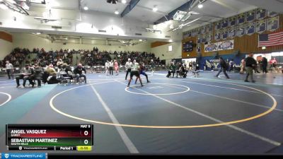 215 lbs Cons. Round 2 - Angel Vasquez, Garey vs Sebastian Martinez, South Hills