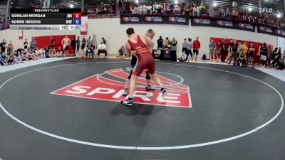 97 Finals kg Champ. Round 1 - Quinlan Morgan, Jackrabbit Wrestling Club vs Soren Herzog, Air Force Regional Training Center