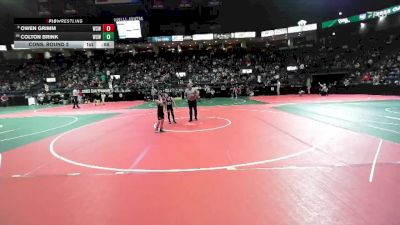 61 lbs Cons. Round 2 - Owen Grimm, WSW1 vs Colton Brink, WSW1