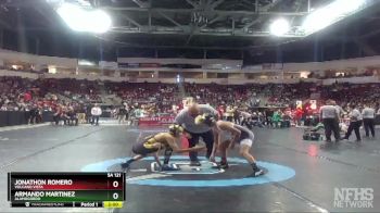 5A 121 lbs Champ. Round 1 - Jonathon Romero, Volcano Vista vs Armando Martinez, Alamogordo