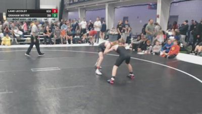 92 lbs Cons. Sub-rd Of 32 - Graham Meyer, Sebolt Wrestling Academy vs Lane LeColst, Nebraska Boyz