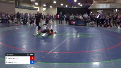 28 kg Quarters - Carmine Crisman, North Montana Wrestling Club vs Dante Lewis, Lewis Academy Wrestling