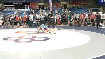 126 lbs Champ. Rd Of 64 - Henry Baker, Missouri vs Cael Muller, Pennsylvania