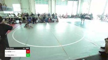 54 lbs Consolation - Gavin Miller, Rbwc vs Kayden Arevalos, So Cal Grappling