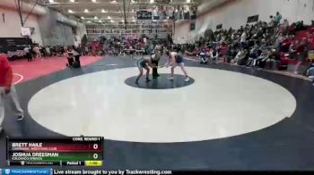 170 Boys Cons. Round 1 - Brett Haile, Chaparral Wrestling Club vs Joshua Dreesman, Colorado Springs