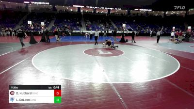 113 lbs Consi Of 32 #2 - Dominick Hubbard, Concord vs Lucas DeLeon, Londonderry