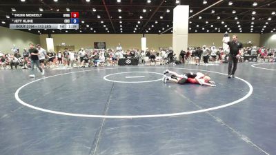 113 lbs Cons. Sub-semis - Truin Meneely, Black Fox Wrestling Academy vs Jett Kline, Cowboy Wrestling Club