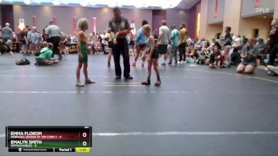 50 lbs Semis & 1st Wrestleback (8 Team) - Emalyn Smith, Untouchables vs Emma Florom, Nebraska Queens Of The Corn 2