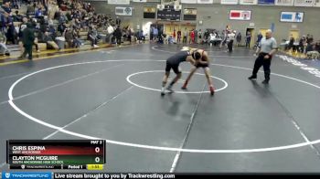 135 lbs Quarterfinal - Clayton McGuire, South Anchorage High School vs Chris Espina, West Anchorage