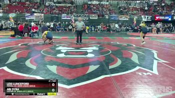 G - 165 lbs Cons. Round 4 - Abi Dyba, Custer Co. (Miles City) (Girls) vs Lexi Lunceford, Powell Co. (Deer Lodge) (Girls)