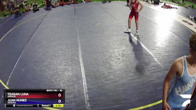 92 lbs Semifinal - Teagan Luna, Oregon vs Juan Nunez, Arizona