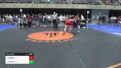 142 lbs Quarterfinal - James Higgins, Gloucester City, NJ vs Joseph Irizarry, Reading, PA