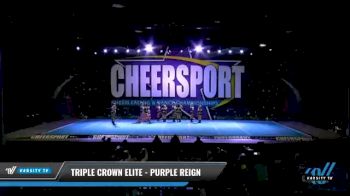 Triple Crown Elite - PURPLE REIGN [2021 L2 Youth - D2 - Small - B Day 1] 2021 CHEERSPORT National Cheerleading Championship
