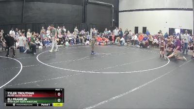 41 lbs Cons. Round 2 - Tyler Troutman, Pelion Youth Wrestling vs Eli Franklin, River Bluff Youth Wrestling