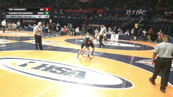 3A 144 lbs Cons. Round 2 - Zev Koransky, Oak Park (O.P.-River Forest) vs Kaidge Richardson, Frankfort (Lincoln-Way East)