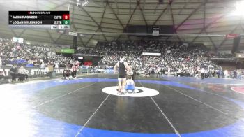 Boys 2A 190 lbs Champ. Round 1 - Jarin Ragazzo, Eatonville vs Logan Wilkinson, Olympic