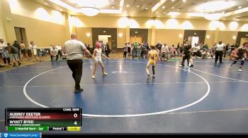 75 lbs Cons. Semi - Wyatt Byrd, Wyoming Underground vs Audrey Deeter, Sanderson Wrestling Academy