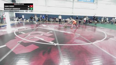 J-125 lbs Semifinal - Cash Perez, MI vs Brinsley Sheridan, WV