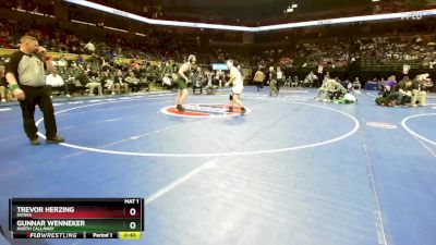 285 Class 1 lbs Cons. Semi - Trevor Herzing, Fatima vs Gunnar Wenneker, North Callaway