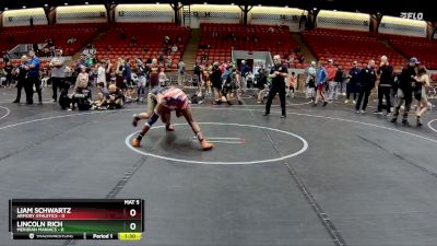 130 lbs Round 6 (8 Team) - Leo Schreiber, Armory Athletics vs Bronson Fielder, Meridian Maniacs