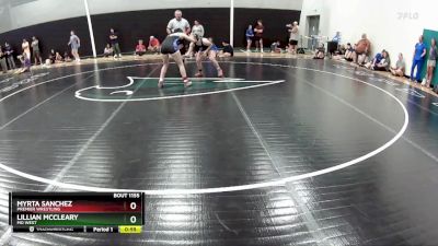 115 lbs Cons. Round 3 - Myrta Sanchez, Premier Wrestling vs Lillian McCleary, MO West