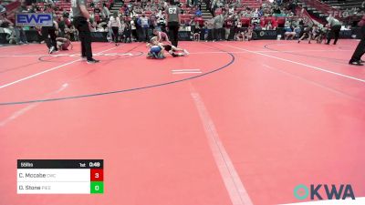 55 lbs Semifinal - Case Mccabe, Cowboy Wrestling Club vs Oaklee Stone, Piedmont