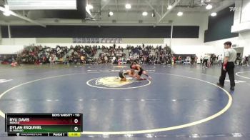 113 lbs Champ. Round 2 - Ryu Davis, Merced vs Dylan Esquivel, El Dorado