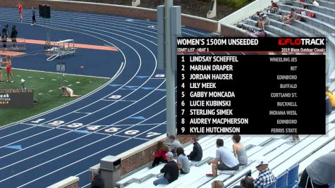 Women's 1500m Unseeded, Heat 3