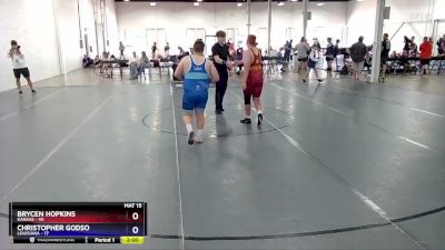 250 lbs Round 1 (8 Team) - Brycen Hopkins, Kansas vs Christopher Godso, Louisiana