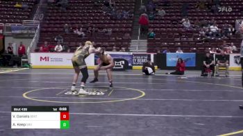 215 lbs Cons Round 5 - Vitali Daniels, Bentworth vs Abe Keep, Girard