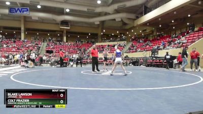 96 lbs Cons. Round 3 - Blake Lawson, Jayhawk vs Colt Frazier, Greater Heights Wrestling