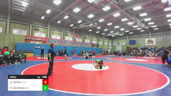 122 lbs Round Of 16 - Zeth Cerda, Hoover vs Cannen Quintana, Dinuba