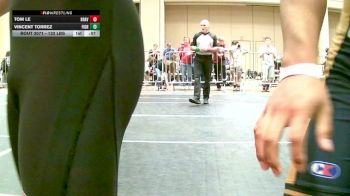 132 lbs Consi Of 64 #1 - Tom Le, Braves WC vs Vincent Torrez, Fighting Squirrels WC