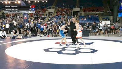 100 lbs 3rd Place Match - Cyrus Millage, Iowa vs Gavin Boller, Michigan