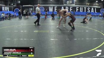 138 lbs Round 3 (8 Team) - Ayden Keller, Michigan Monkeys vs Anthony Jaramillo, 42 North