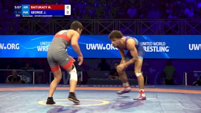 70 kg Final 3-5 - Magomed Baitukaev, Individual Neutral Athletes vs Julian George, Puerto Rico