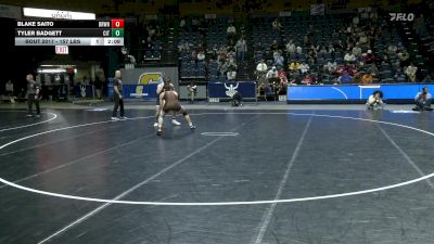 157 lbs Semifinal - Blake Saito, Brown vs Tyler Badgett, The Citadel