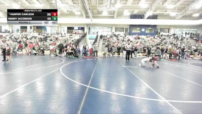 55 lbs Round 3 - Hunter Carlson, Shootbox Wrestling Club vs Henry Jacobson, Laker Wrestling Club