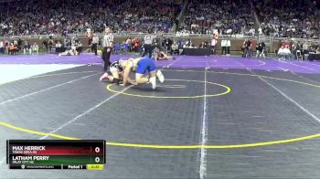 D3-215 lbs Cons. Round 1 - Max Herrick, Tawas Area HS vs Latham Perry, Imlay City HS