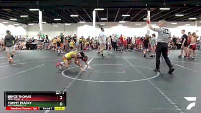 68 lbs Round 1 (4 Team) - Bryce Thomas, Team Smash vs Tommy Placky, Mat Warriors