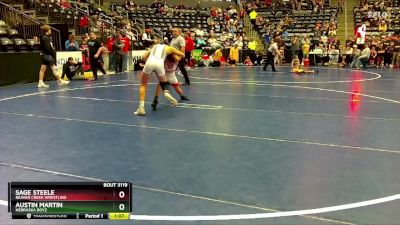 120 lbs 1st Place Match - Sage Steele, Beaver Creek Wrestling vs Austin Martin, Nebraska Boyz